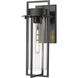 Russell 1 Light 18.75 inch Powder Coated Black Outdoor Wall Sconce